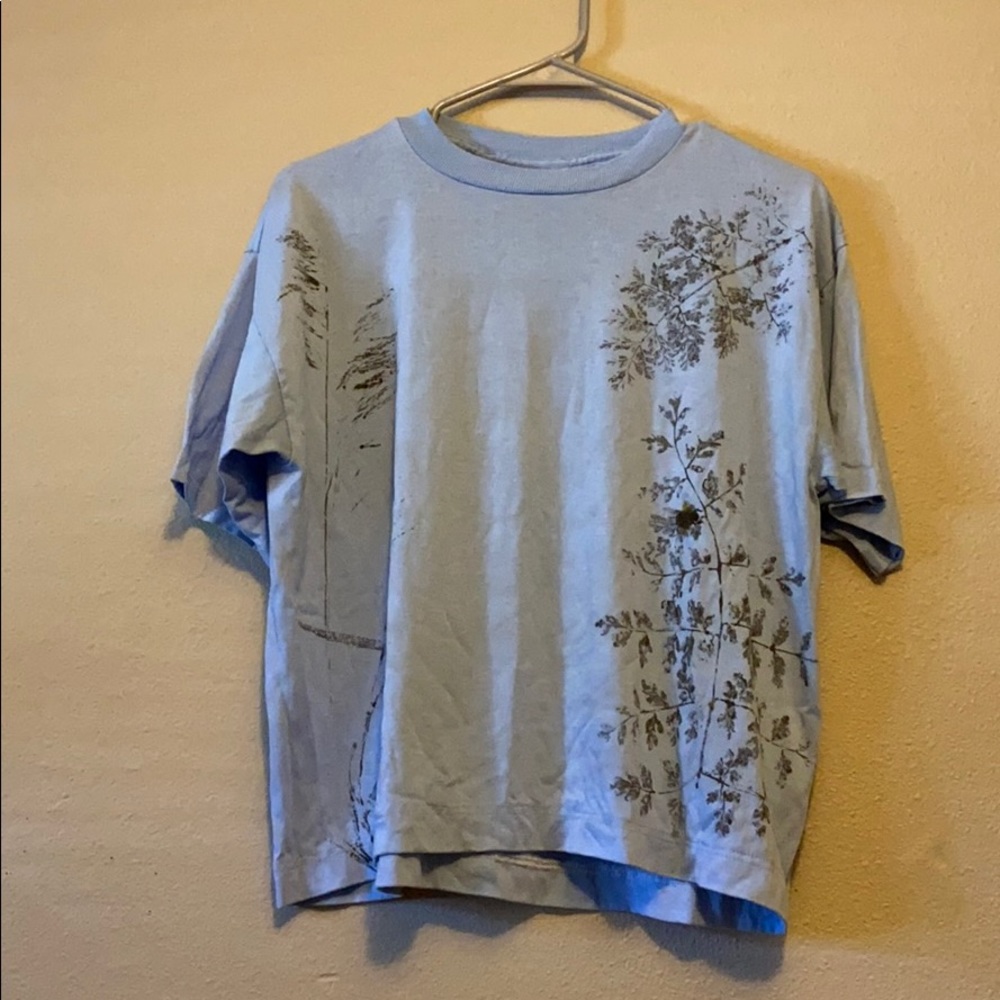 Vintage Light Blue Graphic Tee